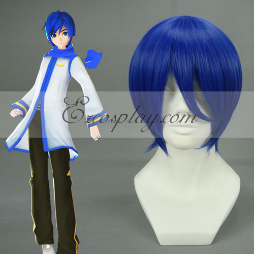 ITL Manufacturing Vocaloid Kaido Dark Blue Cosplay Wig-001E