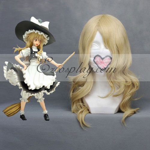 ITL Manufacturing Touhou Project Marisa Light Yellow Cosplay Wig-028B