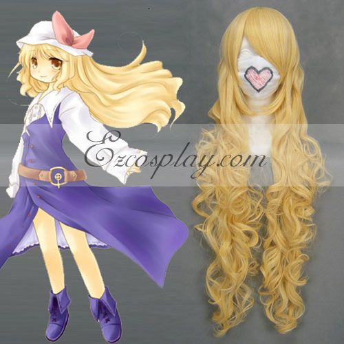 ITL Manufacturing Touhou Project Watatsuki noToyohime Yellow Cosplay Wave Wig-037H