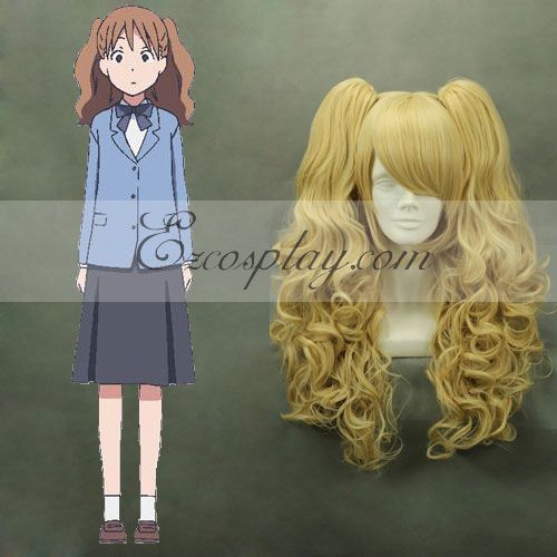 ITL Manufacturing Kimi to Boku Sato Masaki Yellow Cosplay Wave Wig-037Z