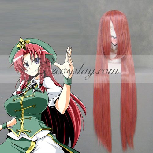 ITL Manufacturing Touhou Project Hong Meiling Light Red Cosplay Wig-038J