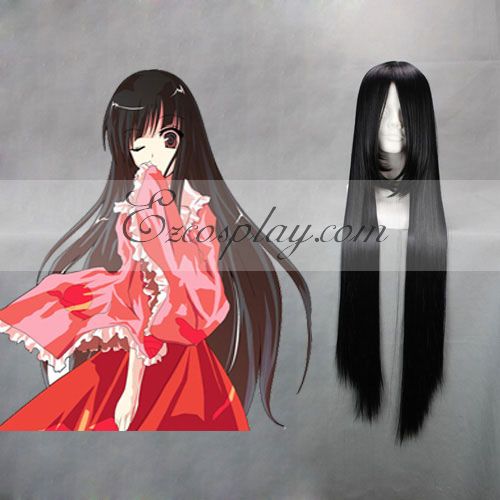 ITL Manufacturing Touhou Project Reiuji Utsuho Black Cosplay Wig-038O