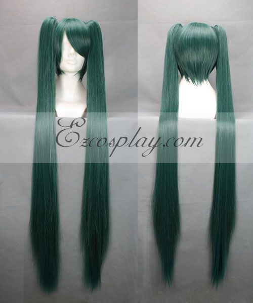 ITL Manufacturing Vocaloid Miku Dark Green Cosplay Wig-042F