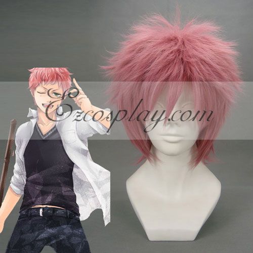 ITL Manufacturing Blue Exorcist Ao no Exorcist Shima Renzou Pink Cosplay Wig-053A