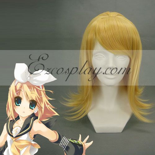 ITL Manufacturing Vocaloid Kagamine Rin Yellow Cosplay Wig-074A