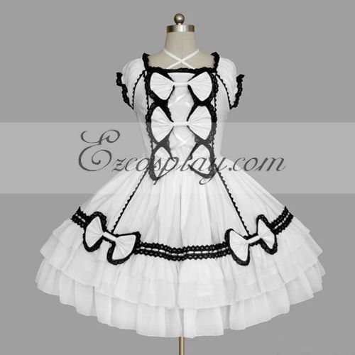 ITL Manufacturing White Gothic Lolita Dress -LTFS0104