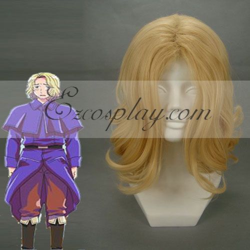 ITL Manufacturing Hetalia Francis Bonnefeuille Golden Cosplay Wig-119A