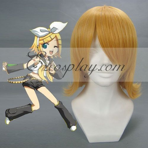 ITL Manufacturing Vocaloid kagamine Rin Yellow Cosplay Wig-147A