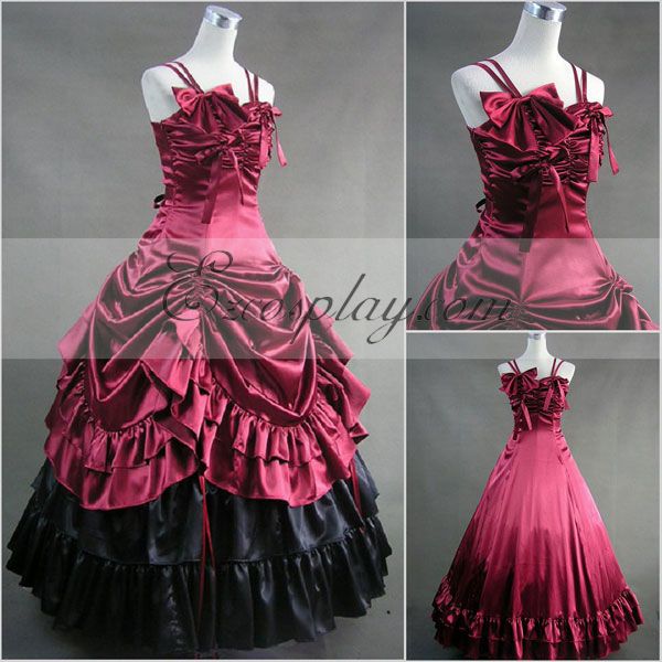 ITL Manufacturing Red Sleeveless Gothic Lolita Dress-LTFS0014