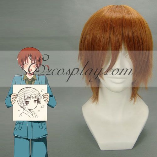 ITL Manufacturing Hetalia Italy Brown Cosplay Wig-188G