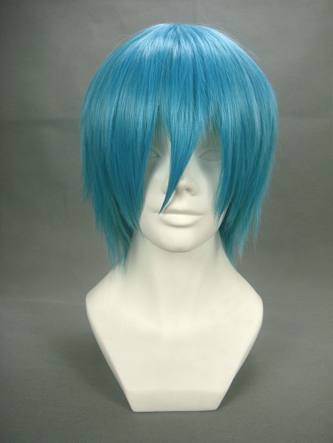 ITL Manufacturing Soul Eater Black star Royal Blue Cosplay Wig-188F