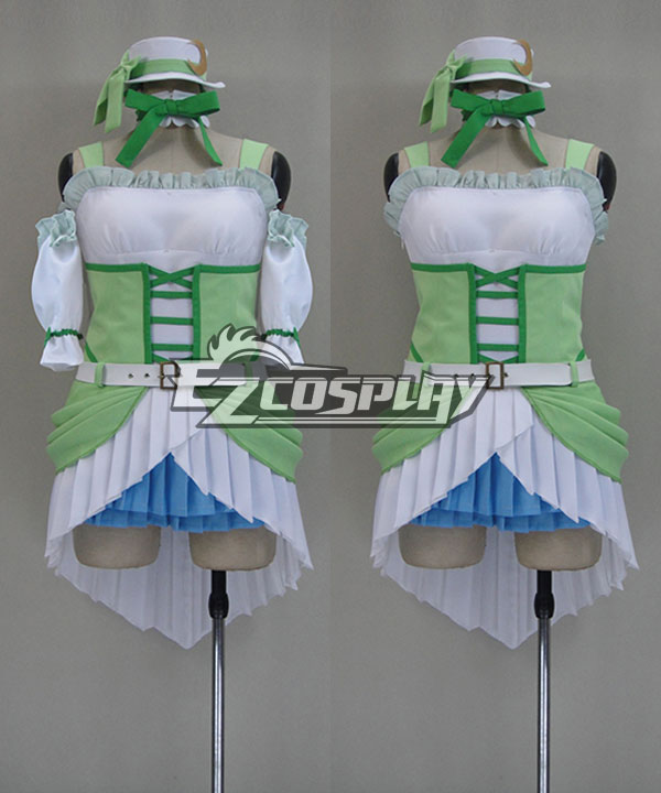ITL Manufacturing LOVE LIVE2 Love wing bell/Dancing stars on me! Hoshizora Rin  Green Cosplay Costume