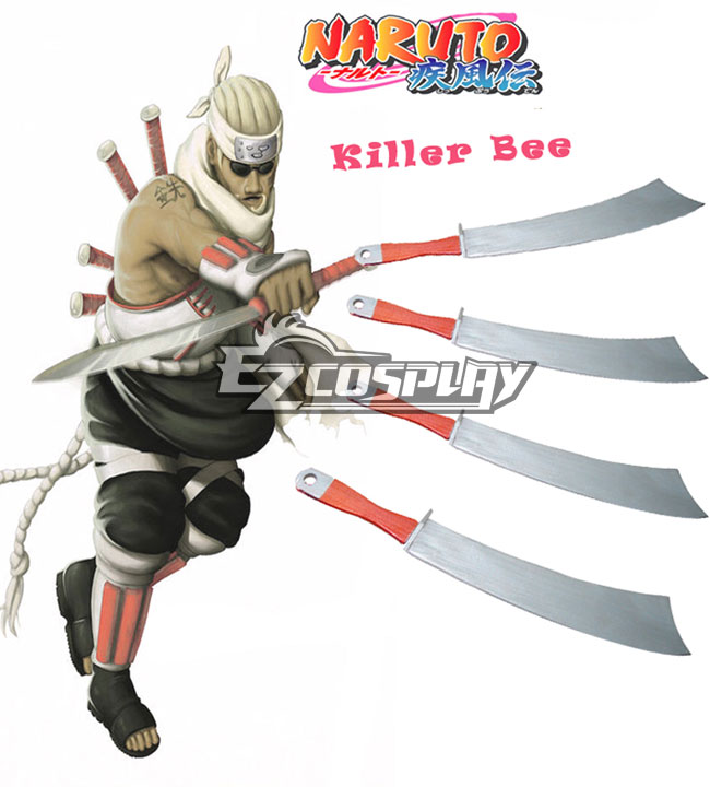 ITL Manufacturing Naruto Killer Bee Short Knife 4 Cosplay Wooden Weapons