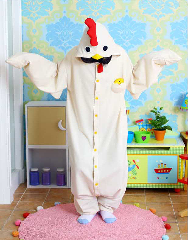ITL Manufacturing Cute Chicken Kigurumi Costume Pajamas EKP0012
