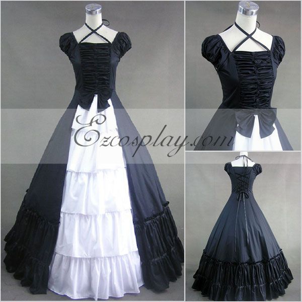 ITL Manufacturing Sapphire Blue Sleeveless Gothic Lolita Dress-LTFS0037