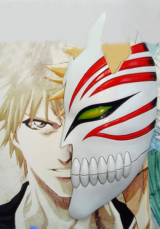 ITL Manufacturing Bleach Cosplay Accessories Ichigo Half Hollow Mask (Deluxe Edition)
