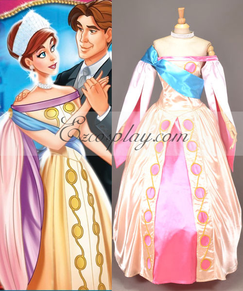 ITL Manufacturing Anastasia Princess Dress Cosplay Costume + Jewelry
