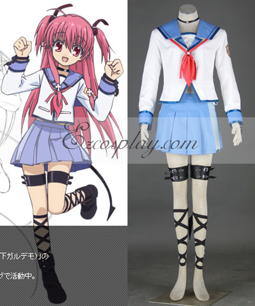 ITL Manufacturing Angel Beats! Yui School Uniform Cosplay Costume