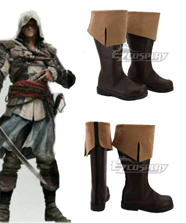 ITL Manufacturing Assassins Creed 4 : Black Flag Connor Kenway Cosplay Boots