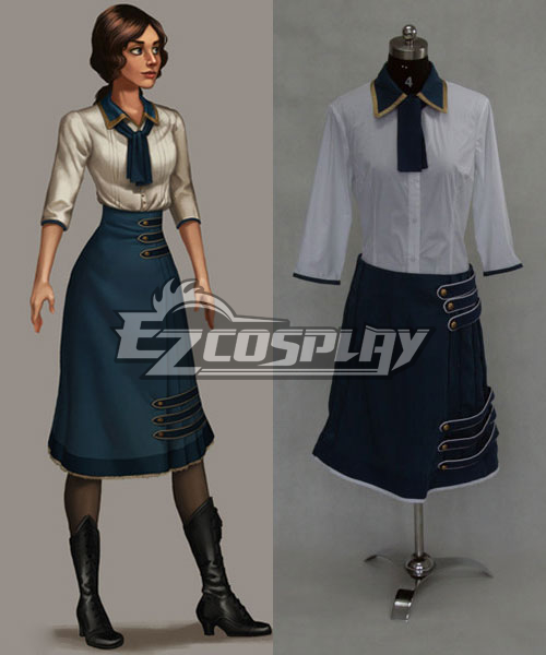 ITL Manufacturing BioShock 3 Infinite Elizabeth Green Dress Cosplay Costume
