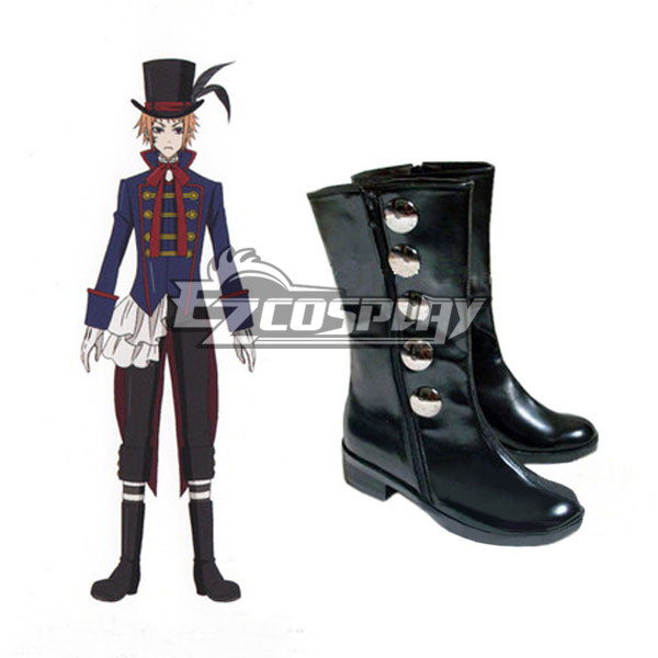 ITL Manufacturing Black Bulter Drossel Kainz Cosplay Shoes