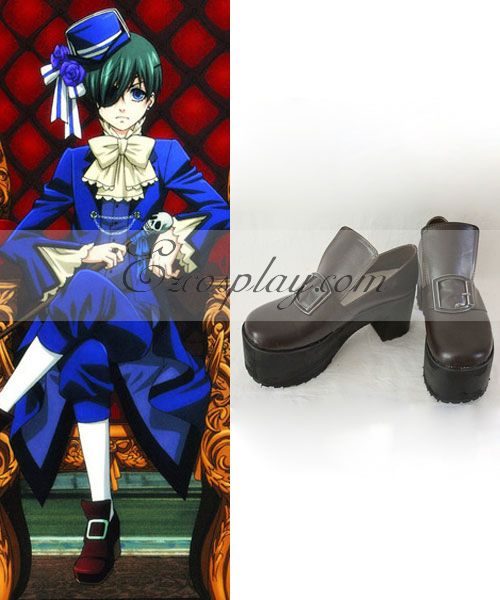 ITL Manufacturing Black Butler Ciel Phantomhive  Cosplay Shoes
