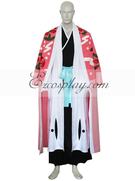 ITL Manufacturing Bleach 8th Division Captain Kyouraku Shunsui Cosplay Costume  (Only Gaudily-Colored Haori )