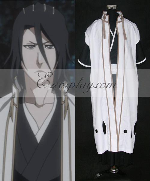 ITL Manufacturing Bleach 6th Division Captain Kuchiki Byakuya Cosplay Costume(Only Coat )