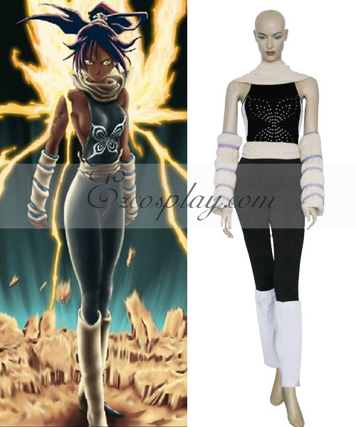 ITL Manufacturing Bleach Yoruichi Shihoin Fighting Cosplay Costume