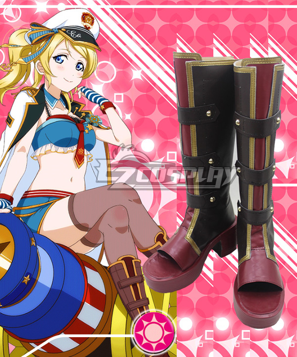 ITL Manufacturing Love Live! Navy Unawakened Sailor Boots Cosplay Shoes