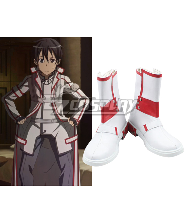 ITL Manufacturing Sword Art Online White Kirito Cosplay Boots