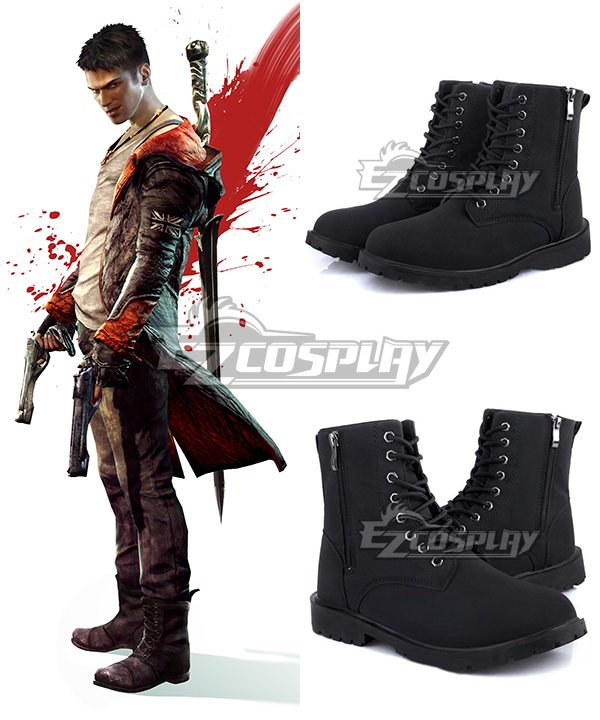 ITL Manufacturing DmC Devil May Cry 5 Dante Black Cosplay Shoes