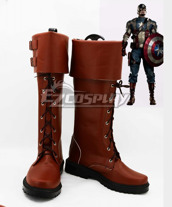 ITL Manufacturing Captain America:The Winter Soldier Paratroopers Boots Cosplay Shoes