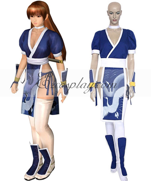 ITL Manufacturing Dead or Alive Kasumi (Blue) Cosplay Costume( Without Arm Protectors)