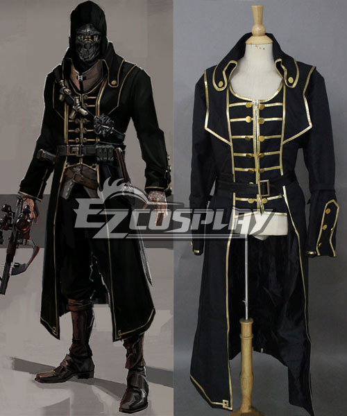 ITL Manufacturing Dishonored Corvo Black Coat Cosplay Costume