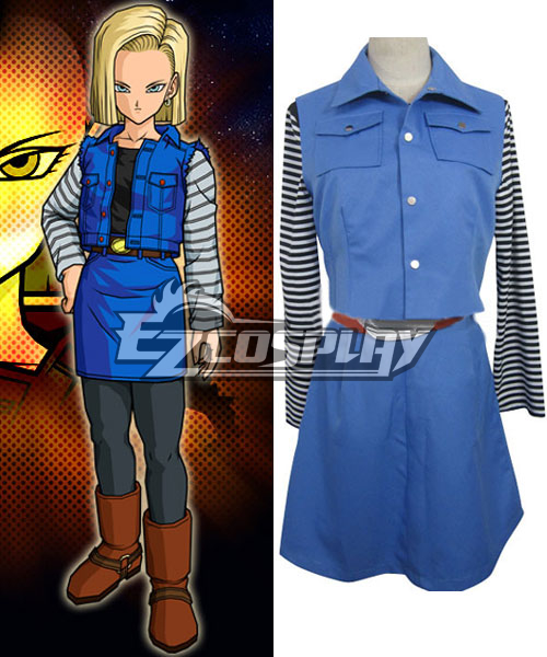 ITL Manufacturing Dragon-Ball Android #18 Uniform Cloth Combined Leather Costume