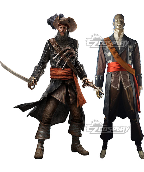 ITL Manufacturing Assassin's Creed 4 Black Flag Edward Blackbeard Thatch Cosplay Costumes