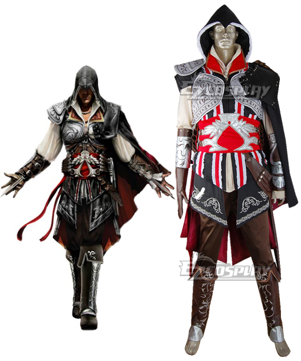ITL Manufacturing Assassin's Creed II Ezio Black Edition Ezio Auditore da Firenze Florentine Renaissance Mentor House of Auditore Cosplay Costume