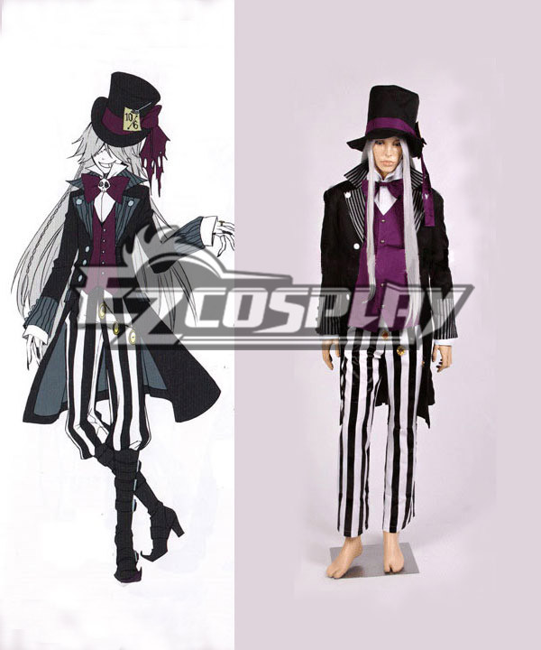 ITL Manufacturing Black Butler Undertaker New Cosplay Costume
