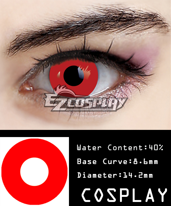 ITL Manufacturing Pure Red Cosplay Contact Lense