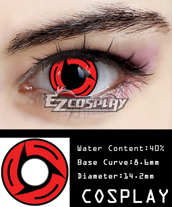 ITL Manufacturing Naruto Uchiha Itachi Kaleidoscope Write Round Eyes Cosplay Contact Lense