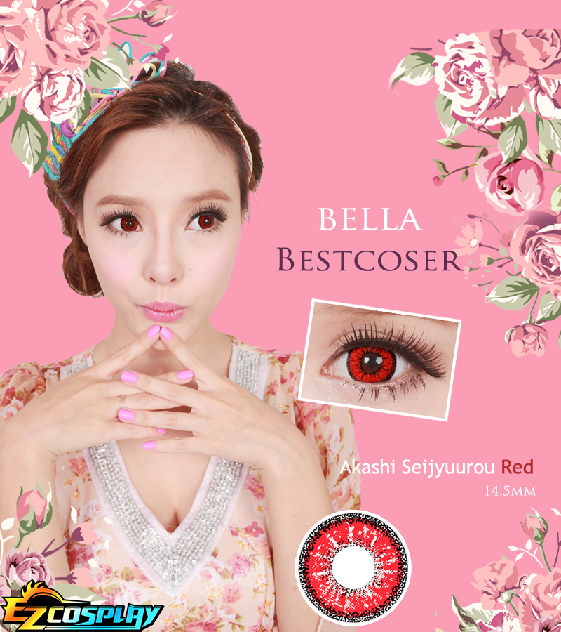 ITL Manufacturing Bella Eye Best Coser Kuroko's Basketball Akashi Seijuro Red Cosplay Contact Lense