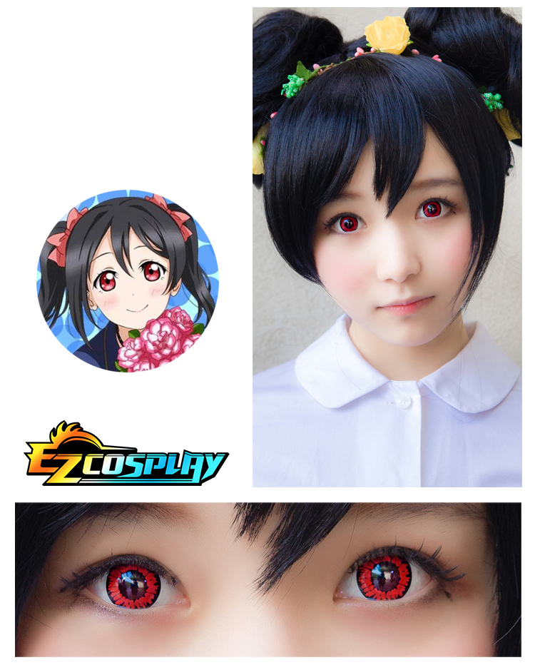 ITL Manufacturing Bella Eye Coscon LoveLive! Love Live School Idol Project Nico Yazawa Red Cosplay Contact Lense