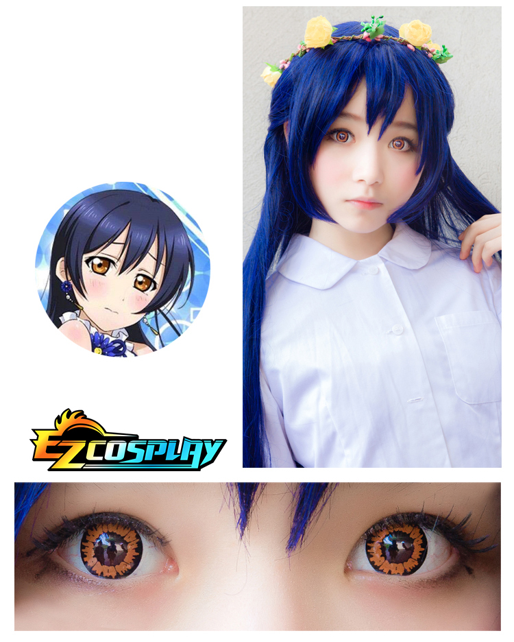 ITL Manufacturing Bella Eye Coscon LoveLive! Love Live School Idol Project Umi Sonoda Orange Cosplay Contact Lense