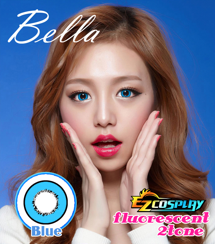 ITL Manufacturing Bella Eye Color Fluorescent Blue Cosplay Contact Lense