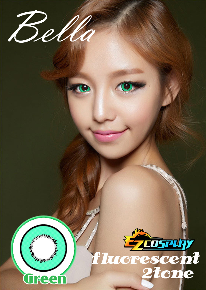 ITL Manufacturing Bella Eye Fluorescent Green Cosplay Contact Lense
