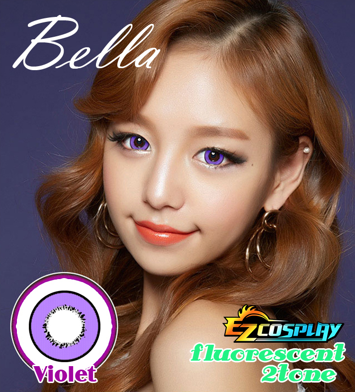 ITL Manufacturing Bella Eye Color Fluorescent Purple Cosplay Contact Lense