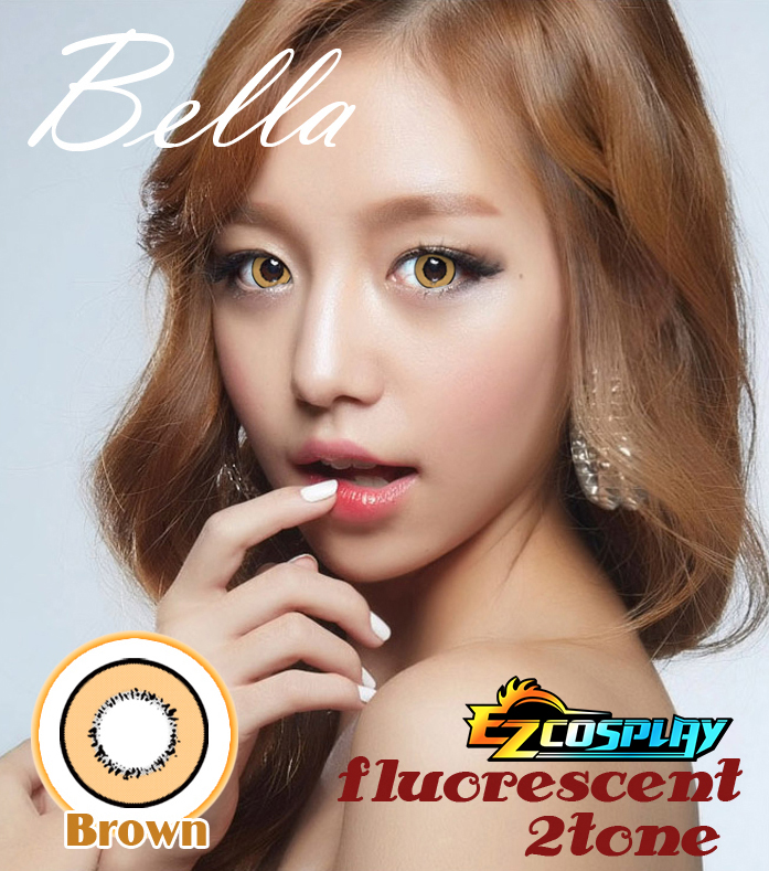 ITL Manufacturing Bella Eye Cosplay Color Fluorescent Brown Cosplay Contact Lense