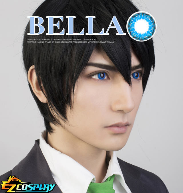 ITL Manufacturing Bella Eye CosCon Free! Iwatobi Swim Club Iwatobi High School Nanase Haruka Blue Cosplay Contact Lense