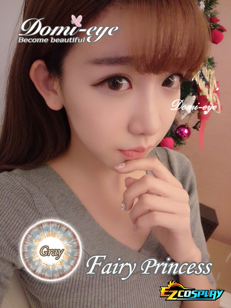 ITL Manufacturing Domi-Eye Gray Princess Flower Cosplay Contact Lense